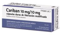 Caja de CARIBAN 10 mg/10 mg CAPSULAS DURAS DE LIBERACION MODIFICADA