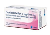 Caja de DROSBELALLEFLEX 3 MG/0,02 MG COMPRIMIDOS RECUBIERTOS CON PELICULA
