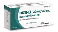 Caja de DIZINEL 20 MG/40 MG COMPRIMIDOS EFG