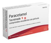 PARACETAMOL TECNIMEDE 1 G COMPRIMIDOS RECUBIERTOS CON PELICULA
