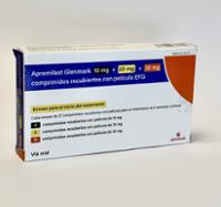 Caja de APREMILAST GLENMARK 10 MG + 20 MG + 30 MG COMPRIMIDOS RECUBIERTOS CON PELICULA EFG