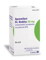 Caja de APREMILAST DR. REDDYS 30 MG COMPRIMIDOS RECUBIERTOS CON PELICULA EFG